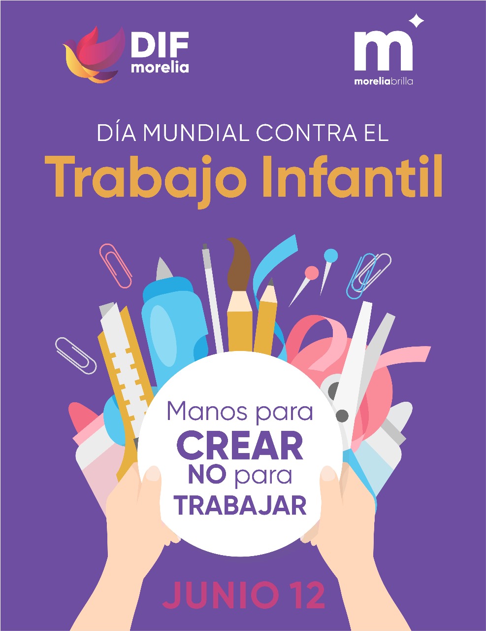 DIF Morelia impulsa campaña de prevención y desaliento del trabajo infantil