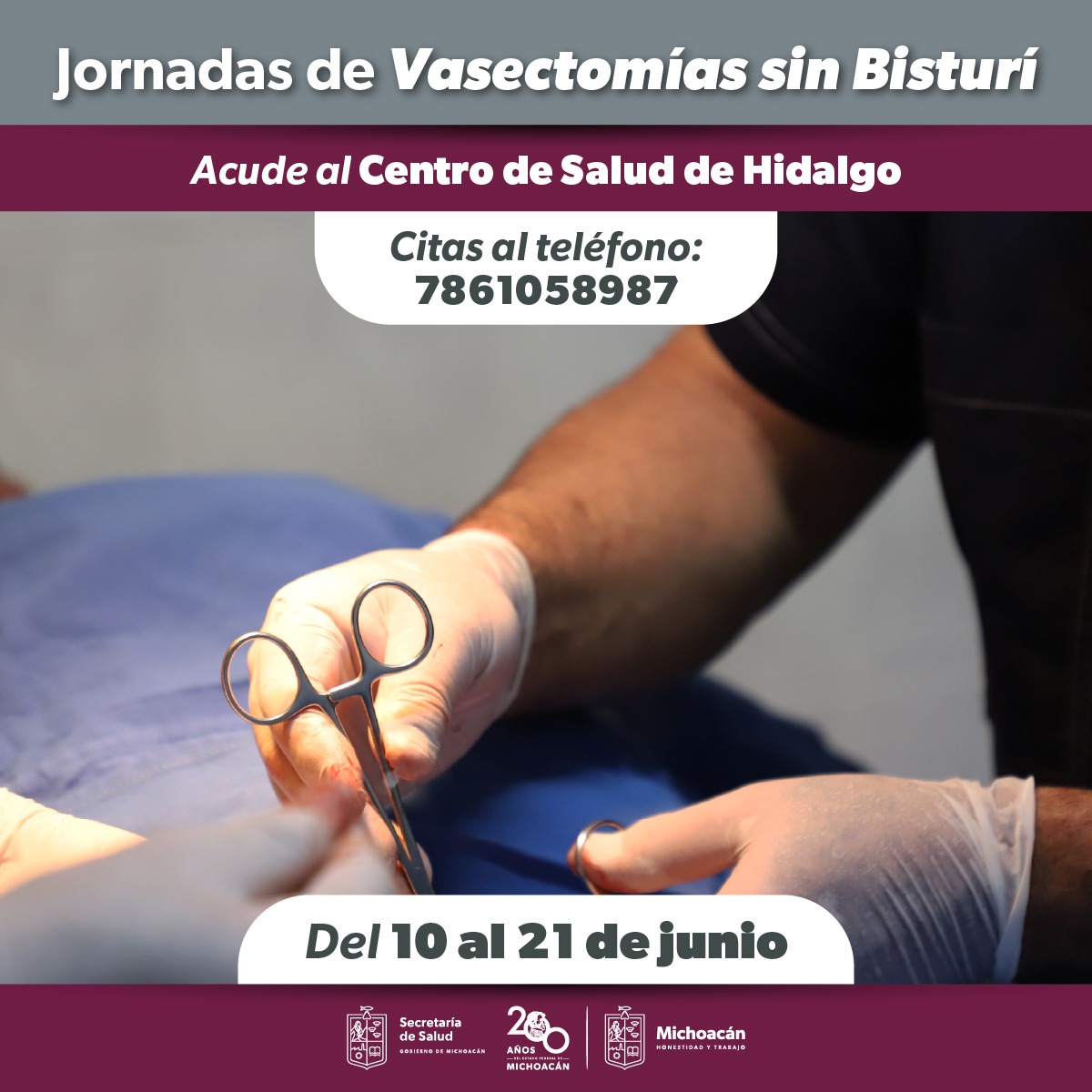 Durante junio, SSM realizará vasectomías gratuitas por el Día del Padre