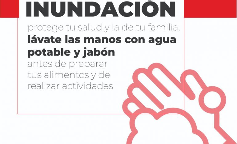 Sigue estas recomendaciones de la SSM para prevenir enfermedades ante una inundación