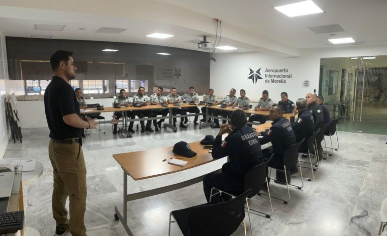 Capacitan a agentes de la SSP en técnicas y operaciones de seguridad en aeropuertos