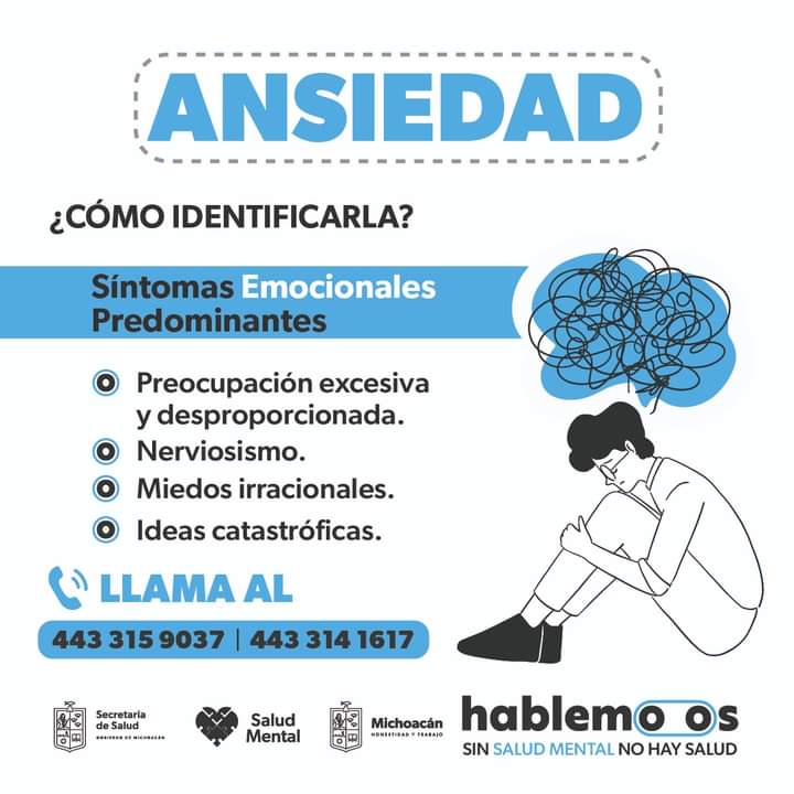 Conoce los signos de la ansiedad para solicitar atención en la SSM
