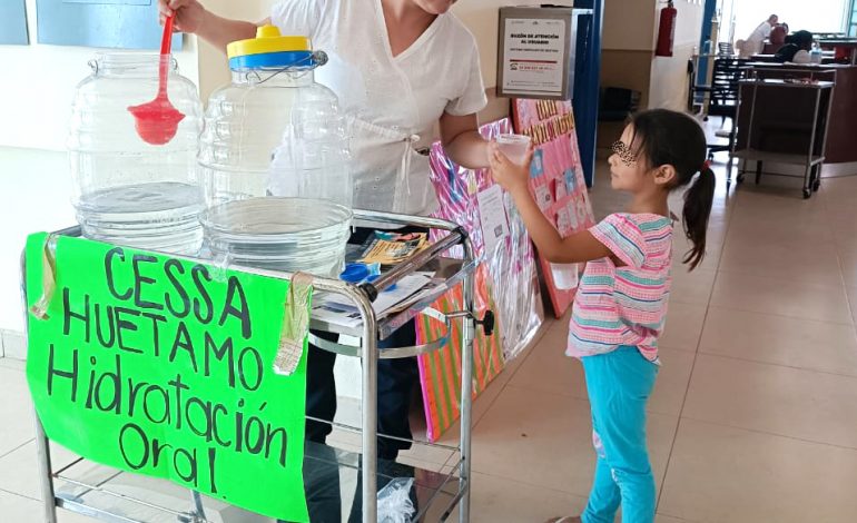 Instala SSM módulo de hidratación permanente en centro de salud de Huetamo