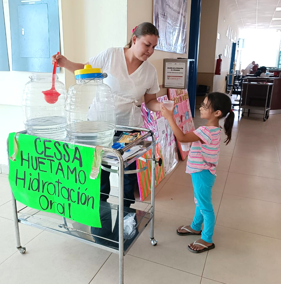 Instala SSM módulo de hidratación permanente en centro de salud de Huetamo