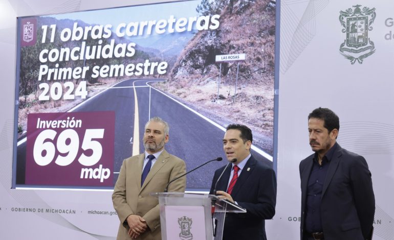 En primer semestre, terminadas 11 obras por 695 mdp: SCOP