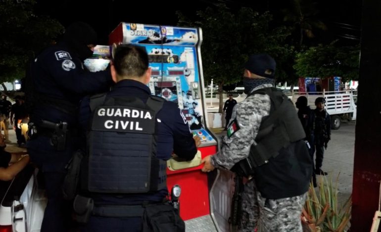 Se han asegurado más de mil 200 maquinitas tragamonedas: SSP.