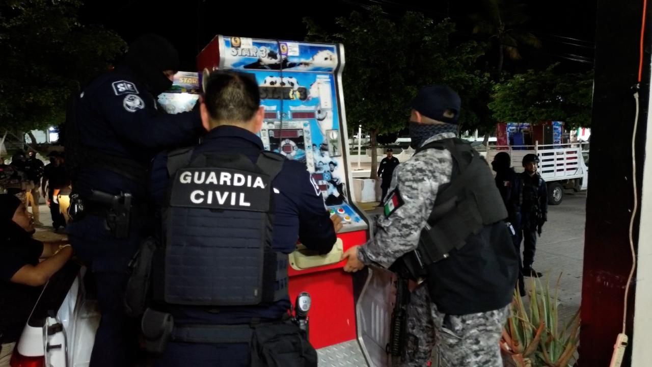 Se han asegurado más de mil 200 maquinitas tragamonedas: SSP.