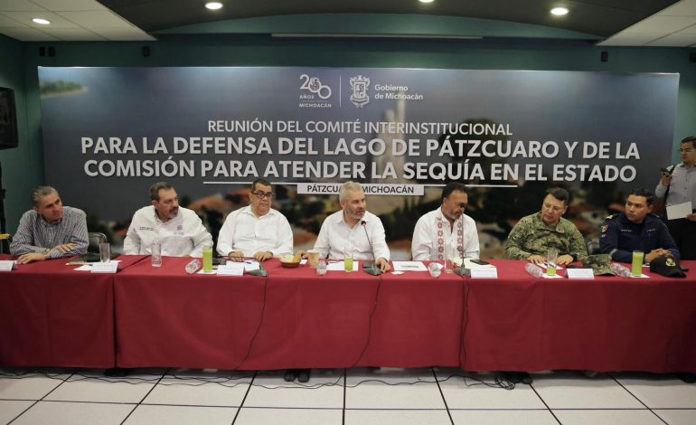 Instruye Bedolla crear proyecto para mejorar uso del agua en distrito de riego de Pátzcuaro.