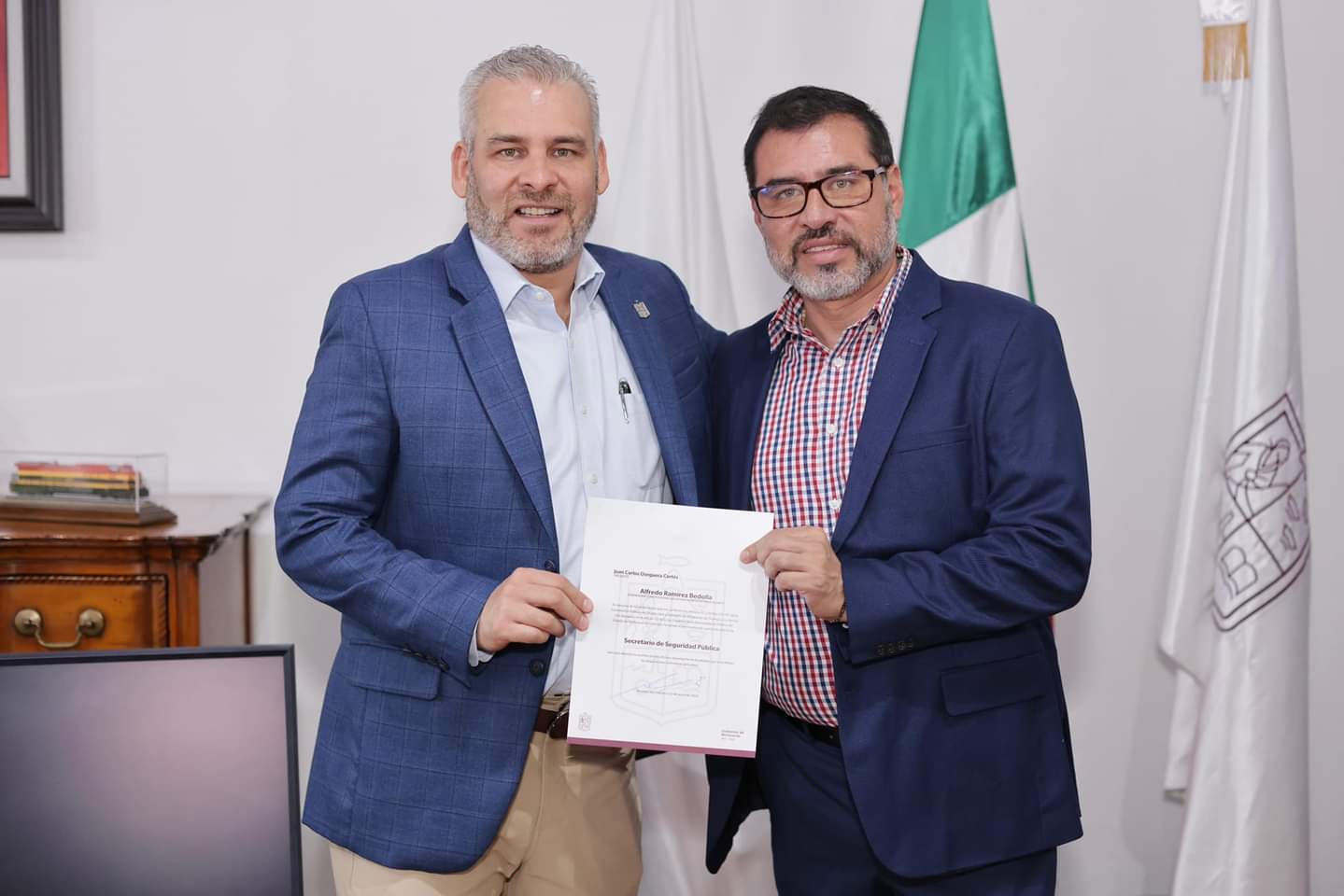 Bedolla designa a Juan Carlos Oseguera como secretario de Seguridad Pública.
