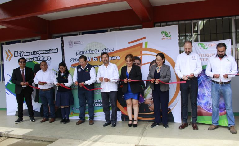 Inaugura Cecytem laboratorio de inteligencia artificial en plantel Uruapan