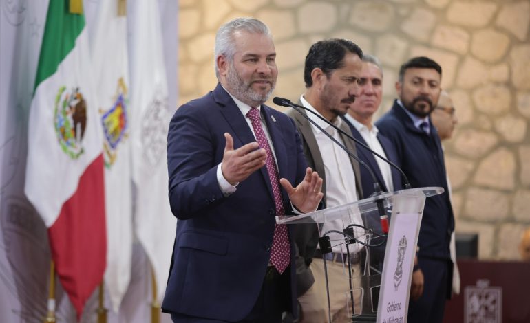 Con líneas de conducción, Morelia tendrá más agua para consumo humano: Bedolla