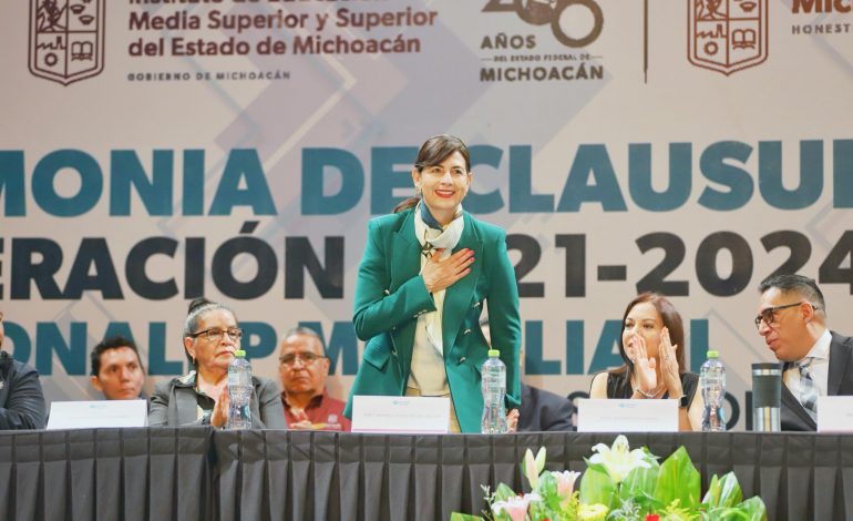 Michoacán cumple ciclo escolar completo en todos los niveles educativos: SEE