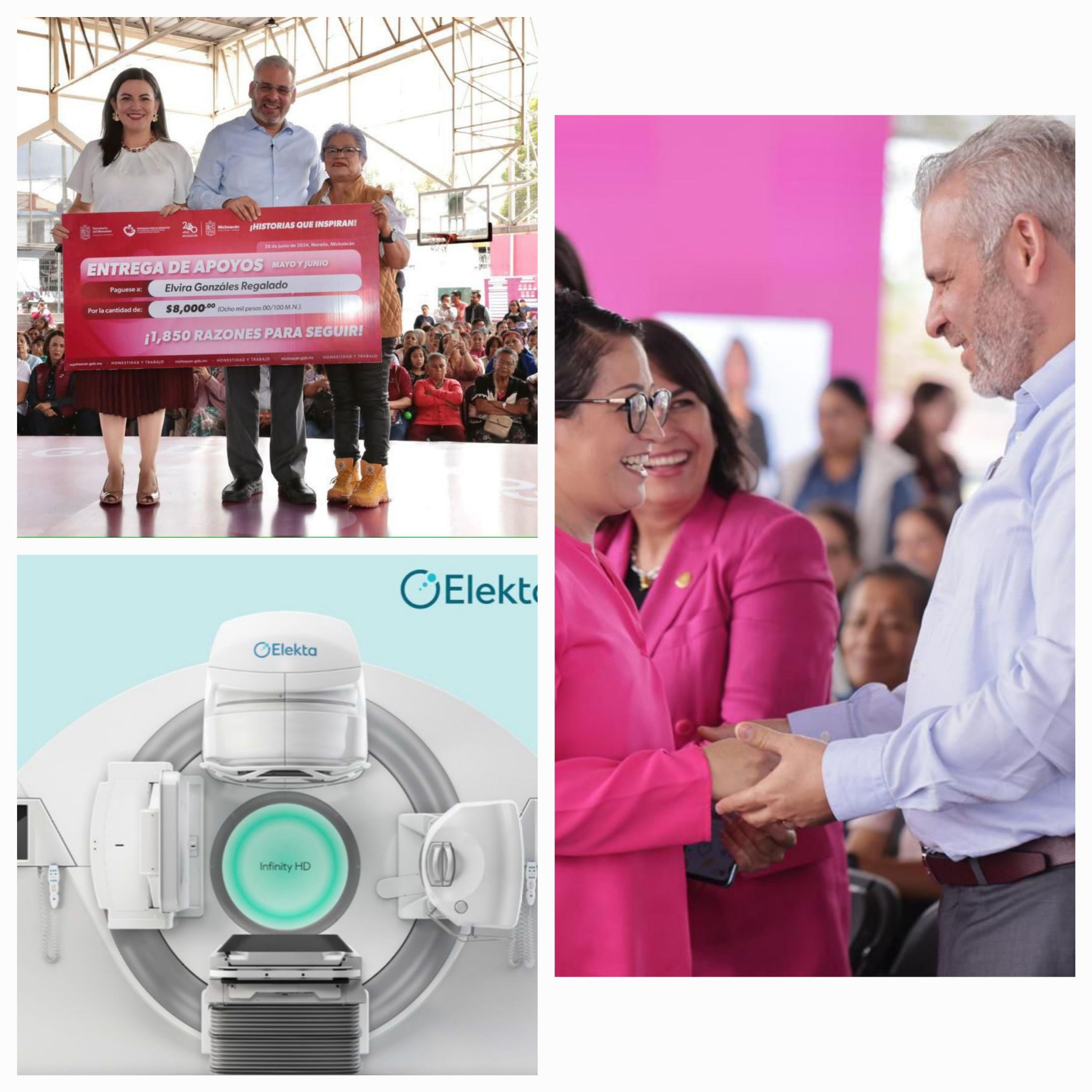 Michoacán a la vanguardia con equipos avanzados para tratar el cáncer: Bedolla.