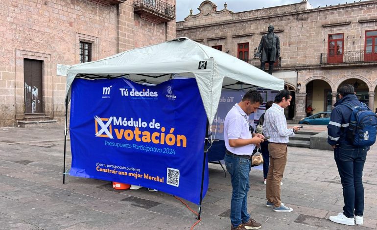Abiertos, centros de votación de proyectos ciudadanos registrados en el Presupuesto Participativo