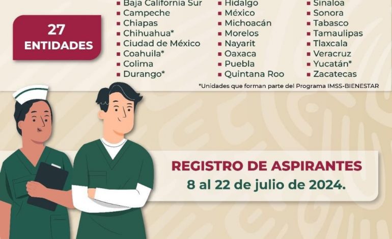 IMSS Bienestar abre convocatoria para contratar a personal de enfermería