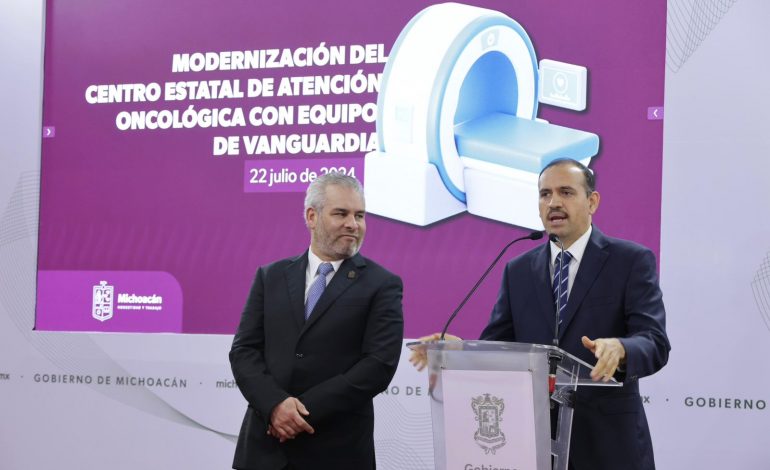 Con nuevos equipos Michoacán cubrirá al 100 % demanda para atención del cáncer