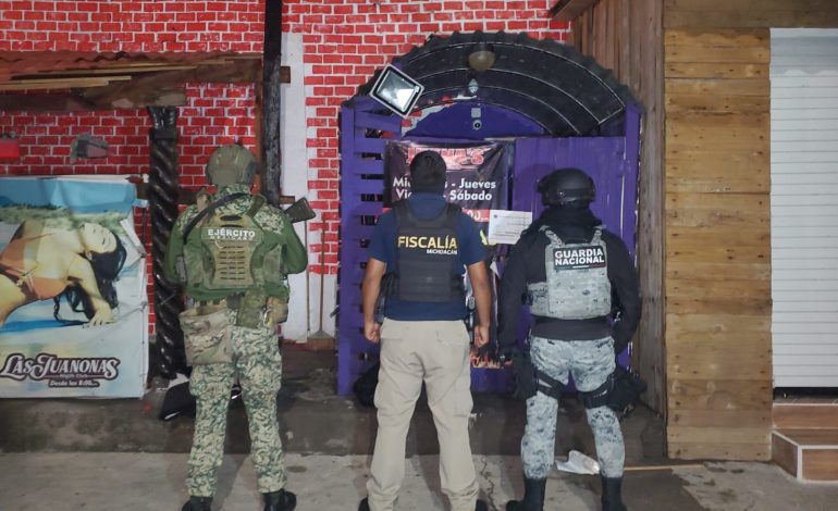 En cateo realizado en Pátzcuaro, asegura Fiscalía General droga en un inmueble relacionado en conductas ilícitas