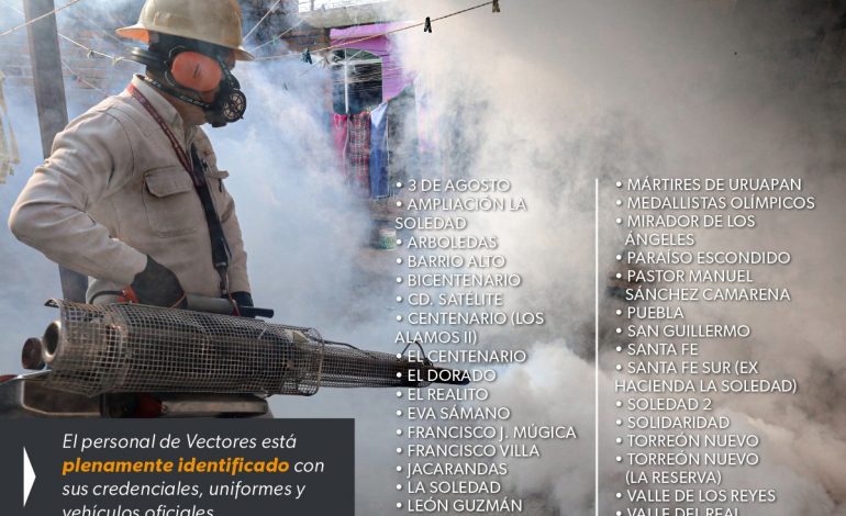 Arranca jornada intensiva de combate al dengue en Morelia