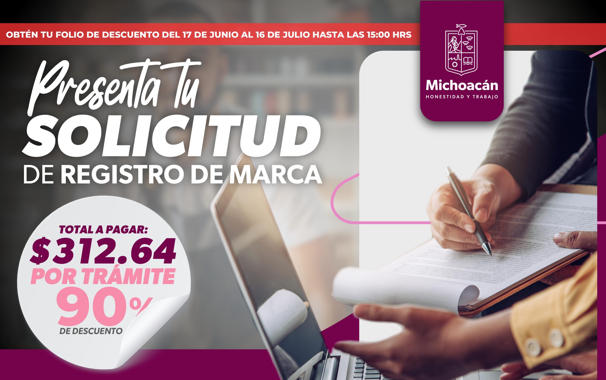 Última semana para acceder al descuento del 90 % en registro de marca: Sedeco.