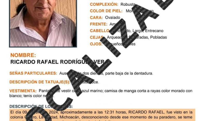 Localizan sano y salvo a periodista de La Piedad Ricardo Rodríguez Vera