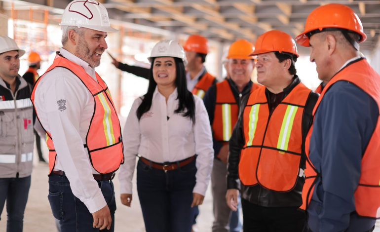 Nuevo mercado de Pátzcuaro, obra para el pueblo, al 50% de construcción: Bedolla.