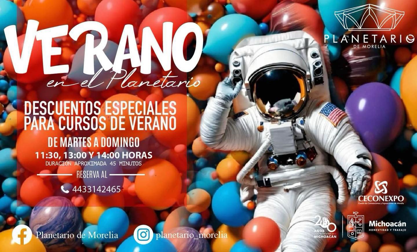 Planetario de Morelia tiene descuentos para grupos de cursos de verano.