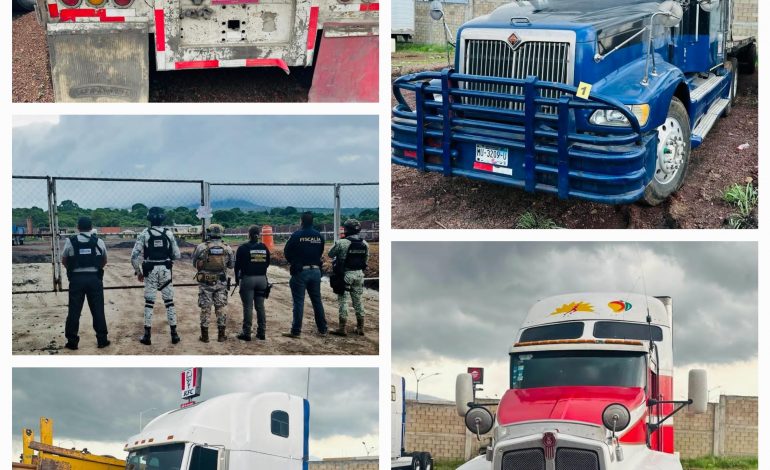 En acción interinstitucional realizada en Morelia, asegura FGE pensión relacionada en conductas ilícitas y recupera tres vehículos con alteraciones en sus medios de identificación
