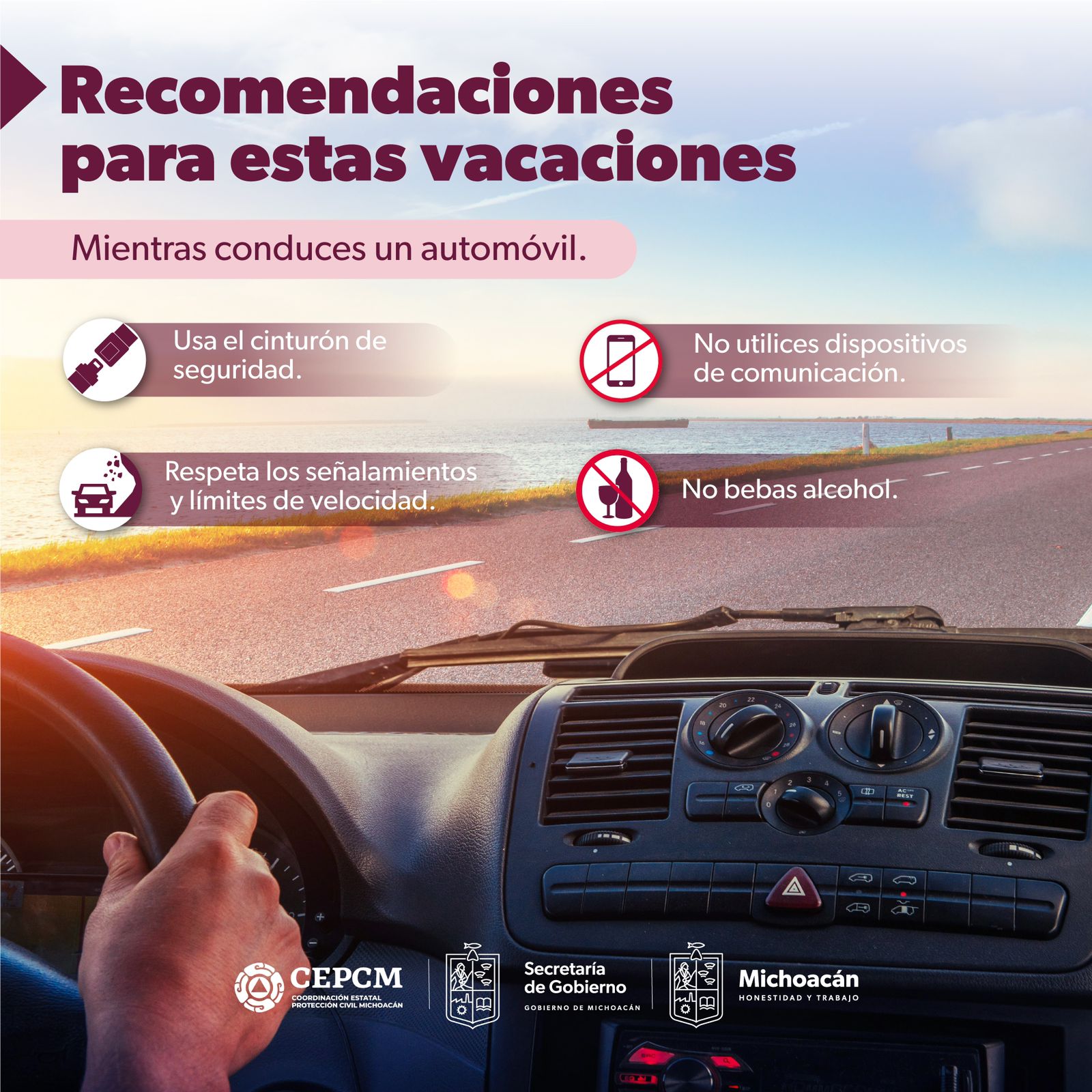¿Vas a salir de vacaciones? Sigue estas recomendaciones de PC estatal.
