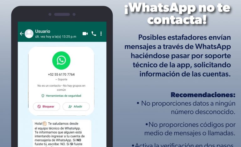 SSP emite alertas por posibles fraudes en WhatsApp.