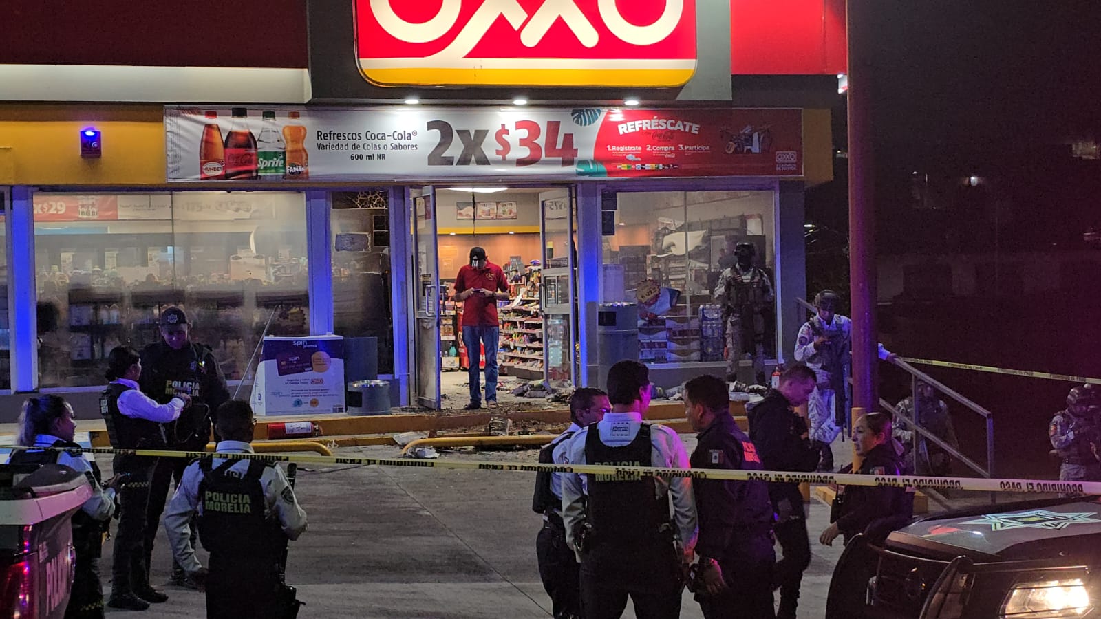 Investiga FGE incendio en establecimiento comercial