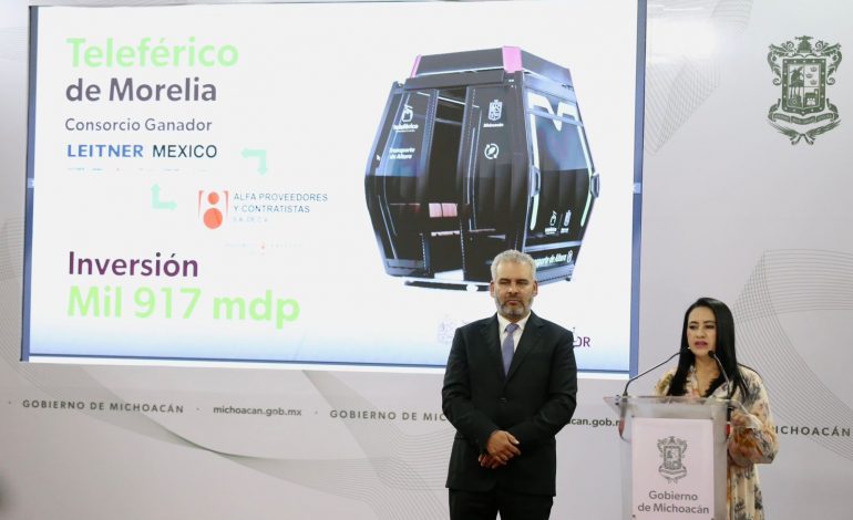 Invierte Gobierno estatal mil 917 mdp en teleférico de Morelia: Gladyz Buranda