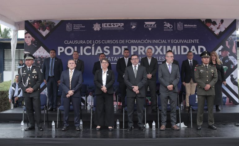 Se fortalece estado de fuerza con 268 nuevos policías de proximidad