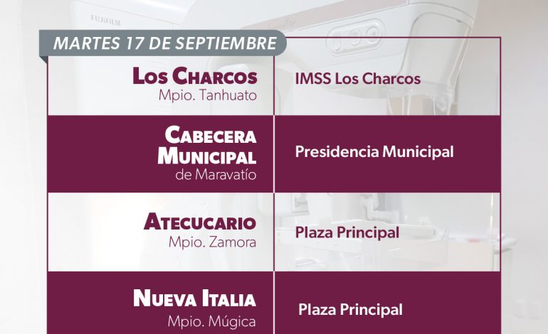 SSM realizará mastografías gratuitas en 6 municipios