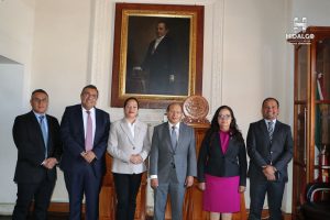 ​Jeovana Alcántar Baca, se reunió con el Magistrado, Jorge Reséndiz, Presidente del Supremo Tribunal y del Consejo del Poder Judicial del Estado.