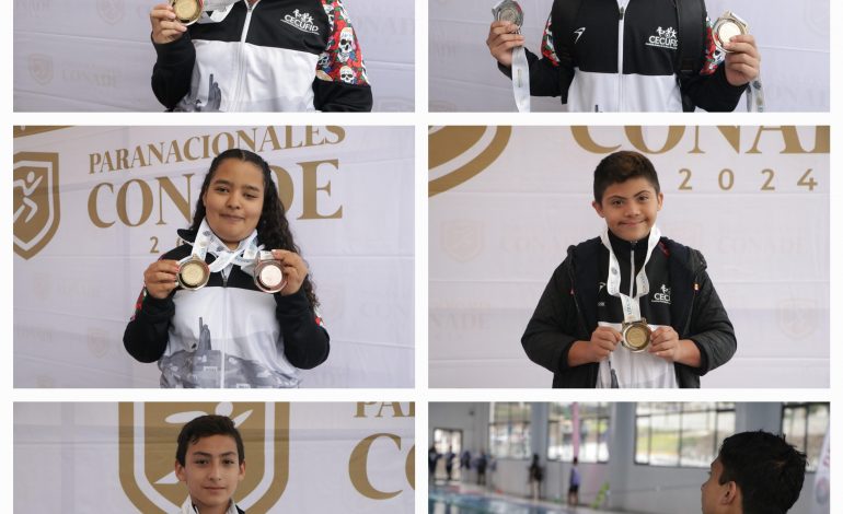 En primer día en natación Michoacán gana 17 medallas en Paranacionales Conade.