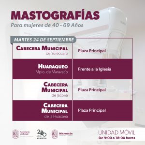 Llevará SSM mastografías gratuitas a mujeres de 8 municipios