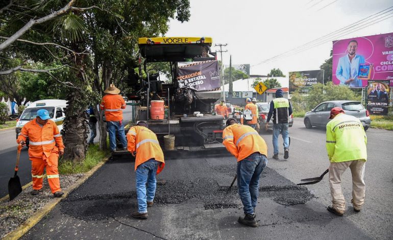 Rehabilitación de Periférico de Morelia, con 81% de avance: SCOP