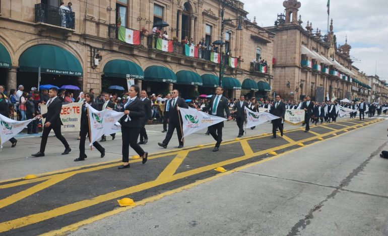 Por primera vez participan 93 planteles del Cecytem en desfile por el natalicio de Morelos