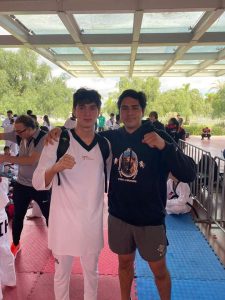 En Aguascalientes, Diego Mendoza participó en el Festival Abierto Mexicano de Taekwondo