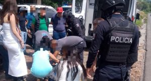 «Chocan Vehículo-Motocicleta en Carretera Federal Deja un Herido en Cd. Hidalgo»<br>