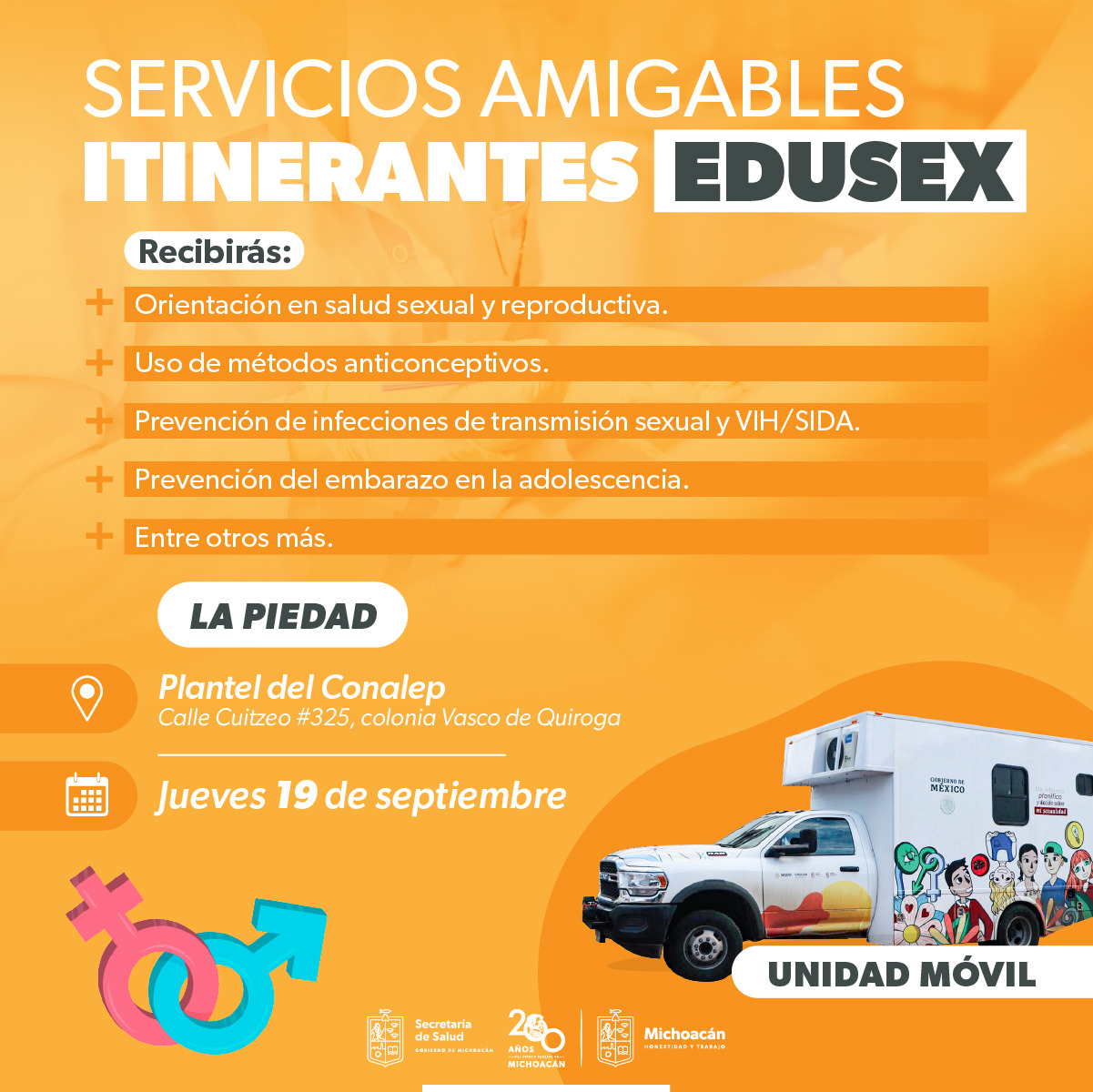 SSM acercará servicios de salud sexual y reproductiva a estudiantes de La Piedad.