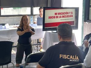 Capacitan a personal de la Fiscalía Regional de La Piedad en materia de Atención a la Discapacidad y Accesibilidad.<br>