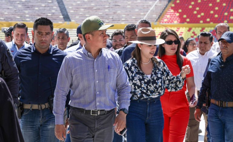 Todo listo en el Morelos para el Tercer Informe de Bedolla