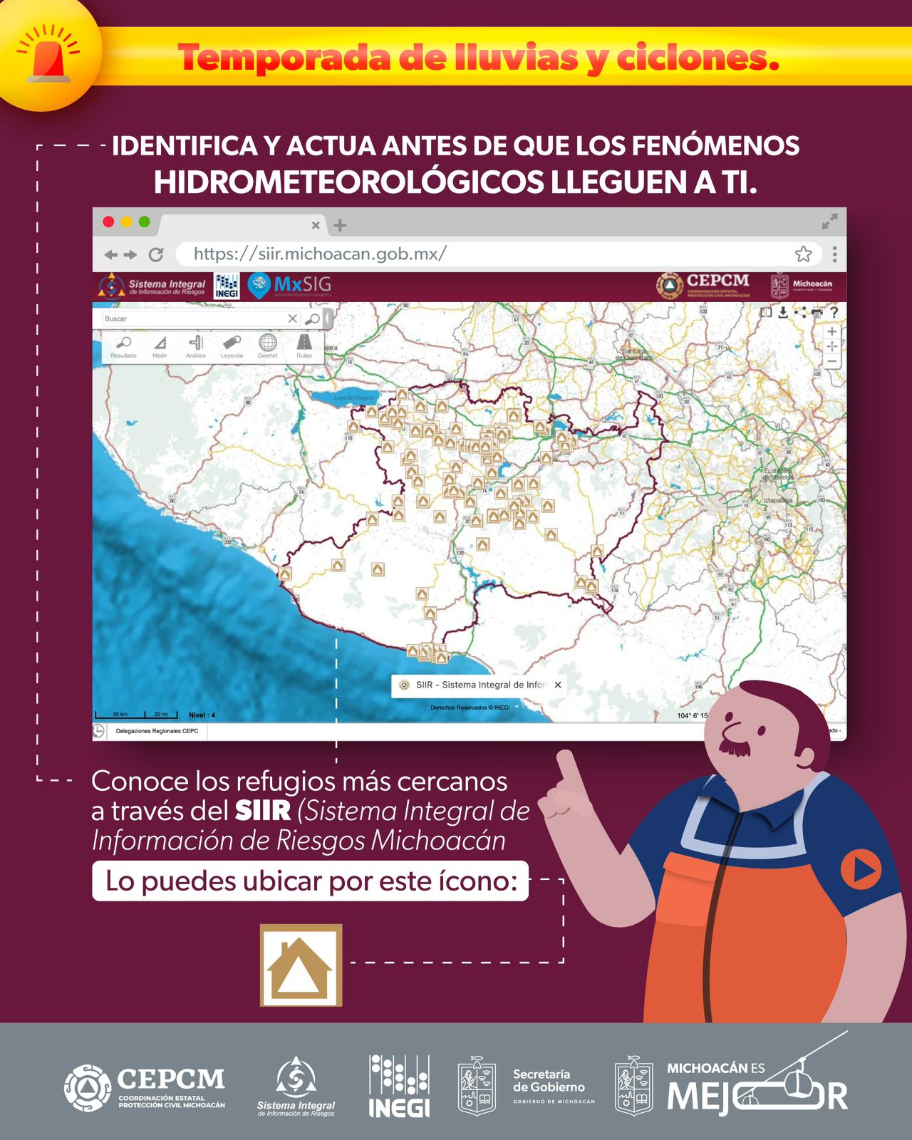 Jonh se degrada a tormenta tropical; Gobierno estatal atiende afectaciones