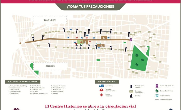 Conoce los accesos y cierres viales por el desfile del 30 de septiembre en Morelia.