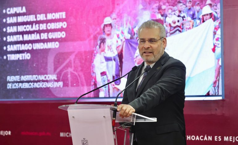 Seis comunidades de Morelia podrán acceder al autogobierno y presupuesto directo: Bedolla