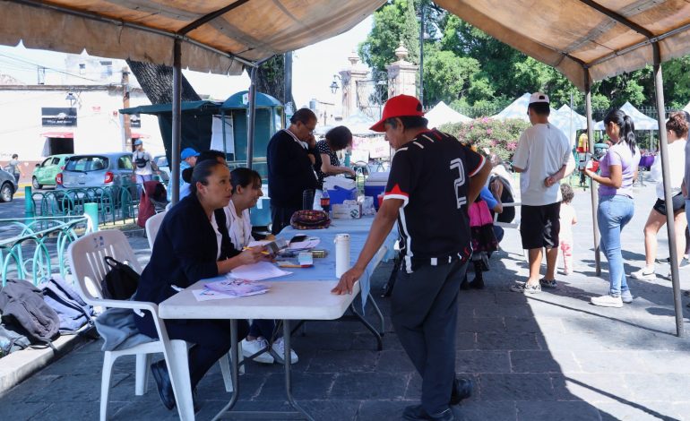 Sin filas, módulo de vacunación en Centro de Morelia: SSM