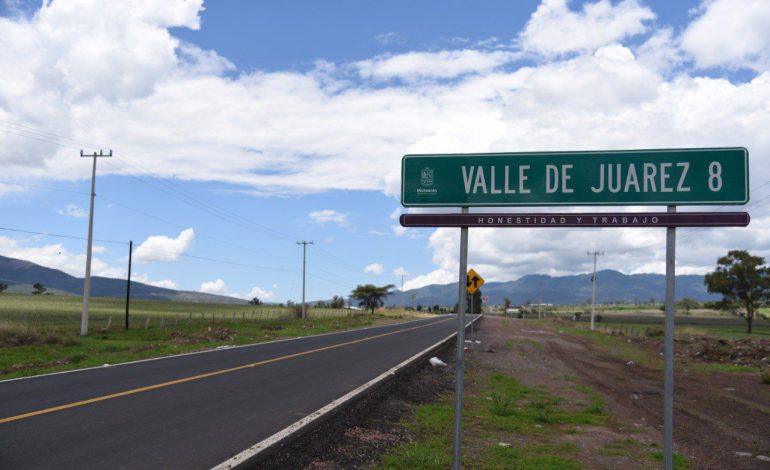 Gobierno de Bedolla concluye conservación de entronque carretero Jiquilpan-Valle de Juárez
