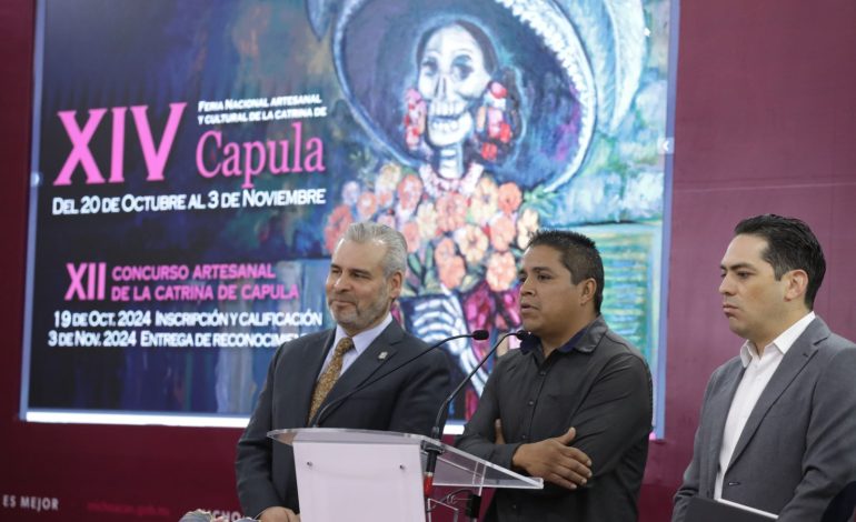 Feria de la Catrina de Capula, antesala de Semana de Muertos: Bedolla