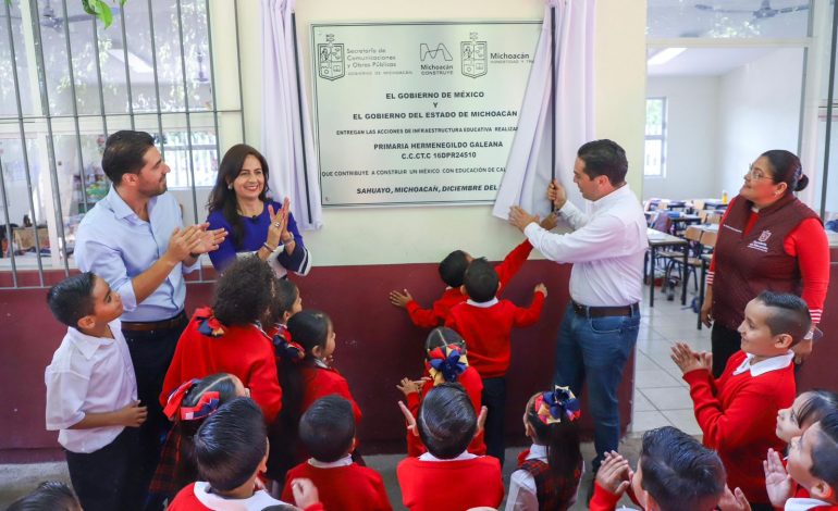 Con más de 17 mdp se mejoran las condiciones de los estudiantes en Sahuayo