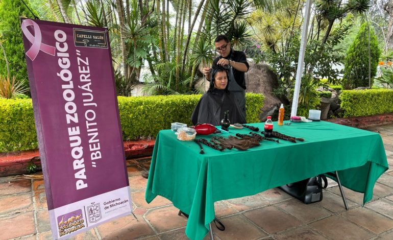 Donan cabello para pelucas oncológicas en Zoológico de Morelia